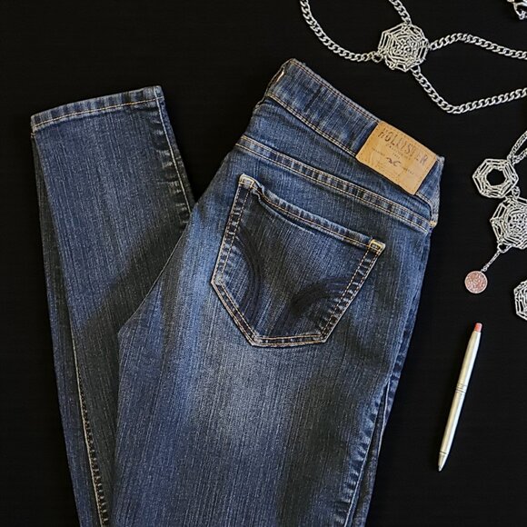 Hollister Ultra Skinny Jeans – Size 3R (26/29) Dark Wash, Dark Stitch - Picture 1 of 11